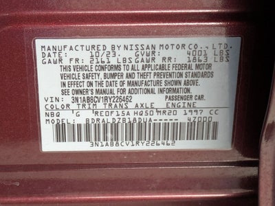 2024 Nissan Sentra SV