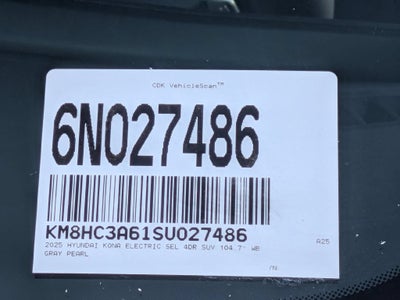 2025 Hyundai Kona Electric SEL
