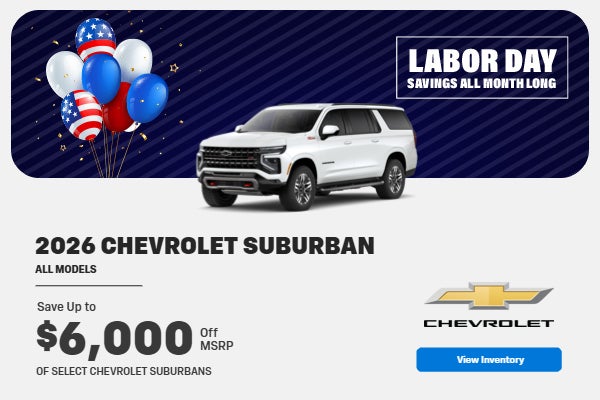2026 CHEVROLET SUBURBAN ALL MODELS